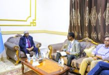 Guddoomiyaha golaha shacabka oo kulan la qaatay madaxa xafiiska siyaasadda Qaramada Midoobay ee (UNSOM)