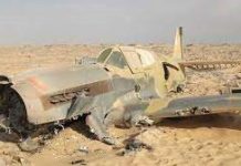 Diyaarad dagaal oo ku burburtay dalka Masar