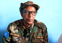 Generaal Biixi “Khawarijtu Degaan u dhaw Xarardheere ayay shalay ku dagaalameen, iyaga oo iska dilay 14 ruux