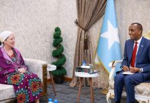 Ra’iisul Wasaaraha XFS oo xafiiskiisa ku qaabilay Madaxa Xafiiska Qaramada Midoobay ee UNSOS