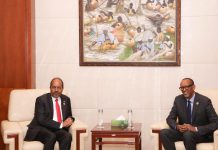 Madaxweyne Xasan Sheekh oo kulan la yeeshay dhiggiisa dalka Rwanda