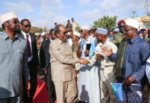 Madaxweyne Xasan Sheekh oo gaaray magaalada Kismaayo