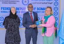 Guddoomiyaha Hay’adda Maareynta Musiibooyinka Qaranka oo kulan la yeeshay wafdi ka socday hay’adda SIDA