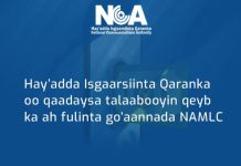 Hay’adda Isgaarsiinta Qaranka oo qaadaysa talaabooyin qeyb ka ah fulinta go’aannada NAMLC