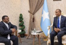Ra’iisul Wasaare Xamse oo xafiiskiisa ku qaabilay Safiirka cusub ee Dowladda Itoobiya