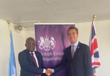 Wasiirka Warfaafinta oo la kulmay Ku-xigeenka Safiirka Britain ee Soomaaliya