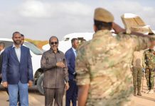 Madaxweyne Xasan Sheikh oo kormeeray xeryaha ciidamada DANAB ee magaalada Kismaayo