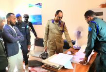 Taliyaha Booliska Soomaaliyeed oo kormeeray qaar ka mid ah saldhigyada Booliska gobolka Banaadir