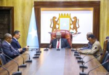 Guddoomiye sheekh Aadan oo xafiiskiisa ku qaabilay danjiraha dalka talyaaniga