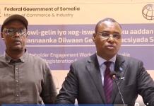 Wasiirka ganacsiga oo soo xiray shir looga hadlayay hirgalinta hannaanka casriga ah ee diiwaangalinta ganacsiga