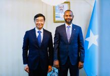 Wasiirka Gaashaandhigga XFS oo kulan la yeeshay Danjiraha Shiinaha u fadhiya Soomaaliya