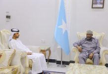Guddoomiyaha Golaha Shacabka oo kulan la yeeshay Safiirka Imaaraadka Carabta