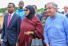 Antonio Guterres oo booqasho ku tagay Baydhabo