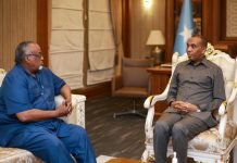 Ra’iisal wasaare Xamse oo xafiiskiisa ku qaabilay Ergayga Gaarka ah ee Xasillinta iyo ilaalinta Arrimaha Rayidka ee goobaha dagaallada