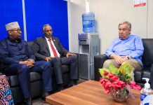 Xoghayaha Guud ee Qaramada Midoobay oo u ambabaxay Baydhabo