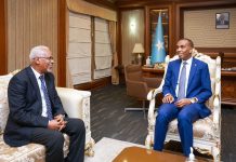 Ra’iisul Wasaare Xamse oo Xafiiskiisa ku qaabilay Safiirka cusub ee Jabuuti