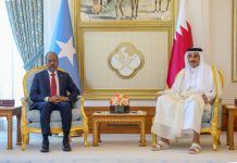 Madaxweyne Xasan Sheekh oo kulan la qaatay Amiirka dalka Qatar