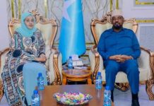 Madaxweynaha Jubbaland oo Muqdisho kula kulmay mas’uuliyiin kale duwan