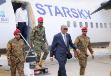 Madaxweynaha Koonfur Galbeed iyo wafdi uu hoggaaminayo oo gaaray Magaalada Baraawe