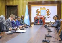Guddoomiyaha Golaha Shacabka BFS oo kulan la qaatay wafdi ka socda Qaramada Midoobay