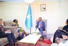 Wasiirka Gaashaandhigga oo kulan la yeeshay ku-xigeenka ergeyga Qaramada Midoobay ee Soomaaliya