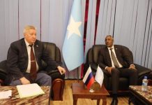 Wasiirka arrimaha dibadda oo qaabilay safiirka Ruushka