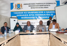 Wasiirka warfaafinta oo hawl-wadeenadda warbaahinta qaranka u furay tababbar kor loogu qaaday xirfadooda Qoraal