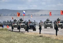 Kuuriyada Koonfureed oo walaac ka muujisay dhoola tus militari ee Shiinaha iyo Ruushka