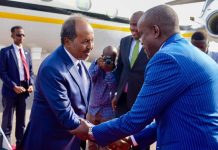 Madaxweyne Xasan Sheekh iyo wafdi uu hoggaaminaayo oo ka qeyb gelaya shir madaxeedka IGAD ayaa gaaray Jabuuti