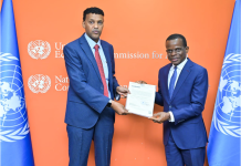 Safiirka Soomaaliya ee Ethiopia oo warqadaha aqoonsiga u gudbiyey guddiga dhaqaalaha Afrika ee Qaramada Midoobay