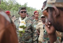 Taliyaha Ciidanka xoogga oo kormeeray fariisimaha ciidanka xoogga ee degmooyinka Galcad iyo Ceel dheer