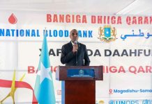 Ra’iisul wasaare Xamse oo xarigga ka jaray kaydka Bangiga Dhiigaa Qaranka
