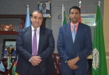 Safiirka Soomaaliya ee Ethiopia oo qaabilay ku simaha safiirka Urdun ee Addis Ababa