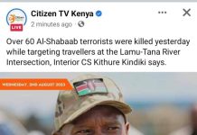 Kenya oo sheegtay inay dishay 60 ka tirsan khawaarijta Al-Shabaab