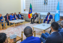Ra’iisul Wasaare Ku-xigeenka XFS oo dhiggiisa dalka Ethiopia Muqdisho ku soo dhaweeyey