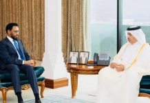 Wasiirka Maaliyadda XFS oo Dooxa kula kulmay Dhiggiisa Qatar