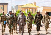 Madaxweyne Xasan Sheekh oo kormeeray xarunta hawlgalinta ciidanka Qaranka ee Dhuusamareeb