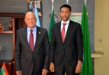 Safiirka Soomaaliya ee Ethiopia oo qaabilay danjireyaasha Jaamacadda carabta iyo Germany ee Ethiopia