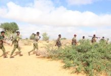 Ciidanka xoogga oo howlgal ka fuliyay inta u dhaxeyso degmada Galcad iyo deegaanka Ceel bacad ee gobolka Shabeellada dhexe