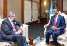 Ra’iisul Wasaaraha XFS oo Xafiiskiisa ku qaabilay Danjiraha dalka Finland u fadhiya Soomaaliya