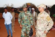 Taliyaha ciidanka Dhulka oo gaaray deeeganka Biya-cadde ee gobalka Shabeelaha dhexe