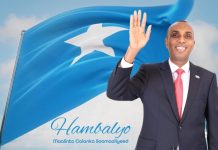 Ra’iisul Wasaare Xamsa oo hambalyo ku aadden xuska maalinta Calanka u diray Shacabka Soomaaliyeed