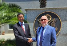Safiirka Soomaaliya ee dalka Ethiopia oo La Kulmay Danjirayaasha Tunisia iyo Maraykanka