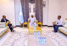 Guddoomiyaha Golaha Shacabka Baarlamaanka JFS Ayaa Qaabilay Gudoomiyaha Hay’adda Maareenta Musiibooyink Qaranka M axamuud Macalin Cabdulle.