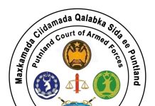 Maxkamadda ciidamada qalabka sida oo u fariisatay dhageysiga 10-ruux oo ku aadeysan argagixisanimo