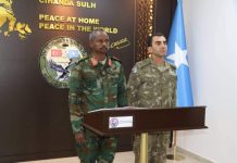 Taliyaha Ciidanka dhulka ee xoogga dalka oo kormeeray xerada tababarada ee Turkisom