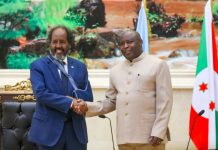 Madaxweyne Xasan Sheekh oo gaaray dalka Burundi