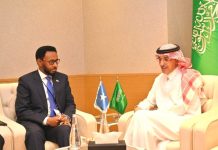 Wasiirka Maaliyadda XFS oo magaalada Riyadh kula kulmay dhiggiisa Sacuudiga