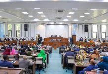Guddoomiye Sheekh Aadan oo shir gudoomiyey Kalfadhiga 4-aad kulankiisa 3-aad ee Labada Gole ee BJFS