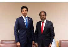 Madaxweynaha JFS oo New York kula kulmay Ergeyga Qatar ee Shirka Amniga Soomaaliya